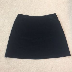 Banana Republic Black Velvet Skirt